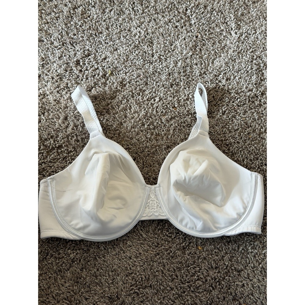 Vanity Fair Beauty Back Full Underwire Minimizer Bra White 42D A1-0074